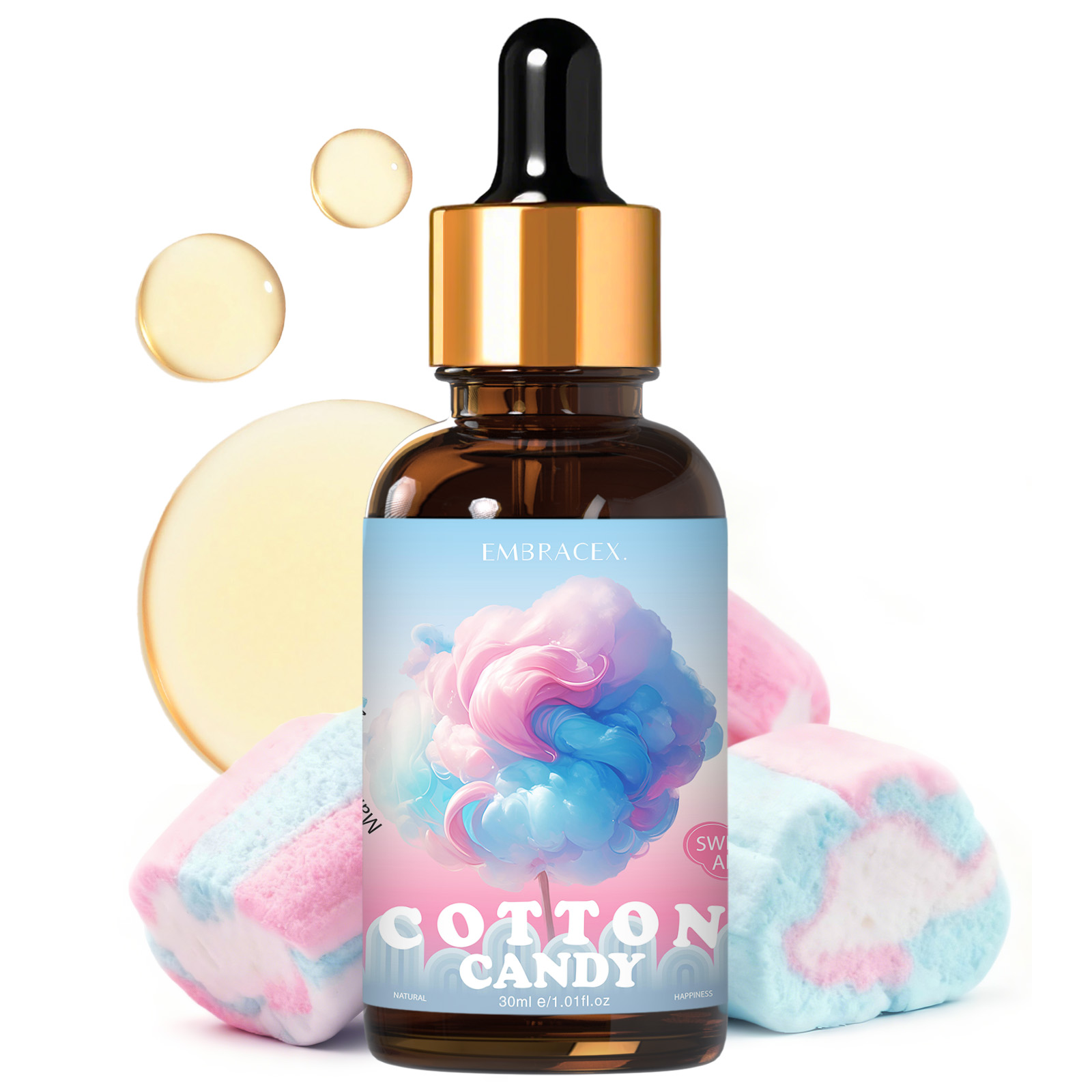 Candle Making Supplies Fragrance Oils - Minyak Wangi Cotton Candy 30ml, Perlengkapan