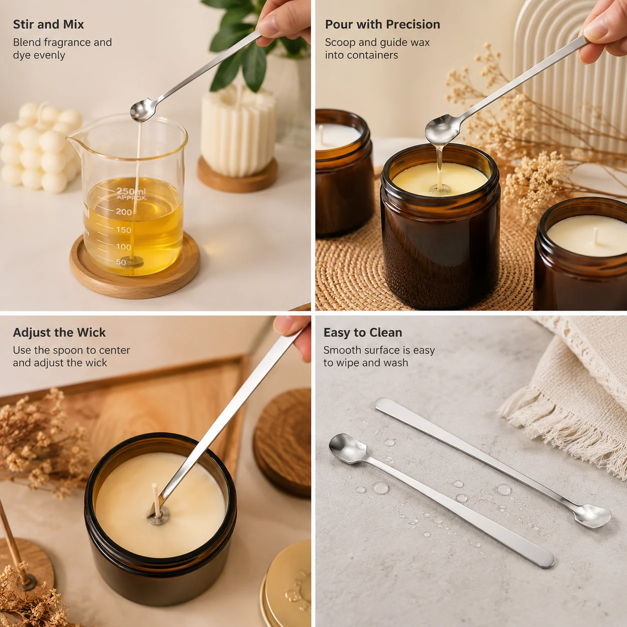 1/2PCS Set Sendok Pembuat Lili - Candle Supplies In Bulk ulasan dan harga