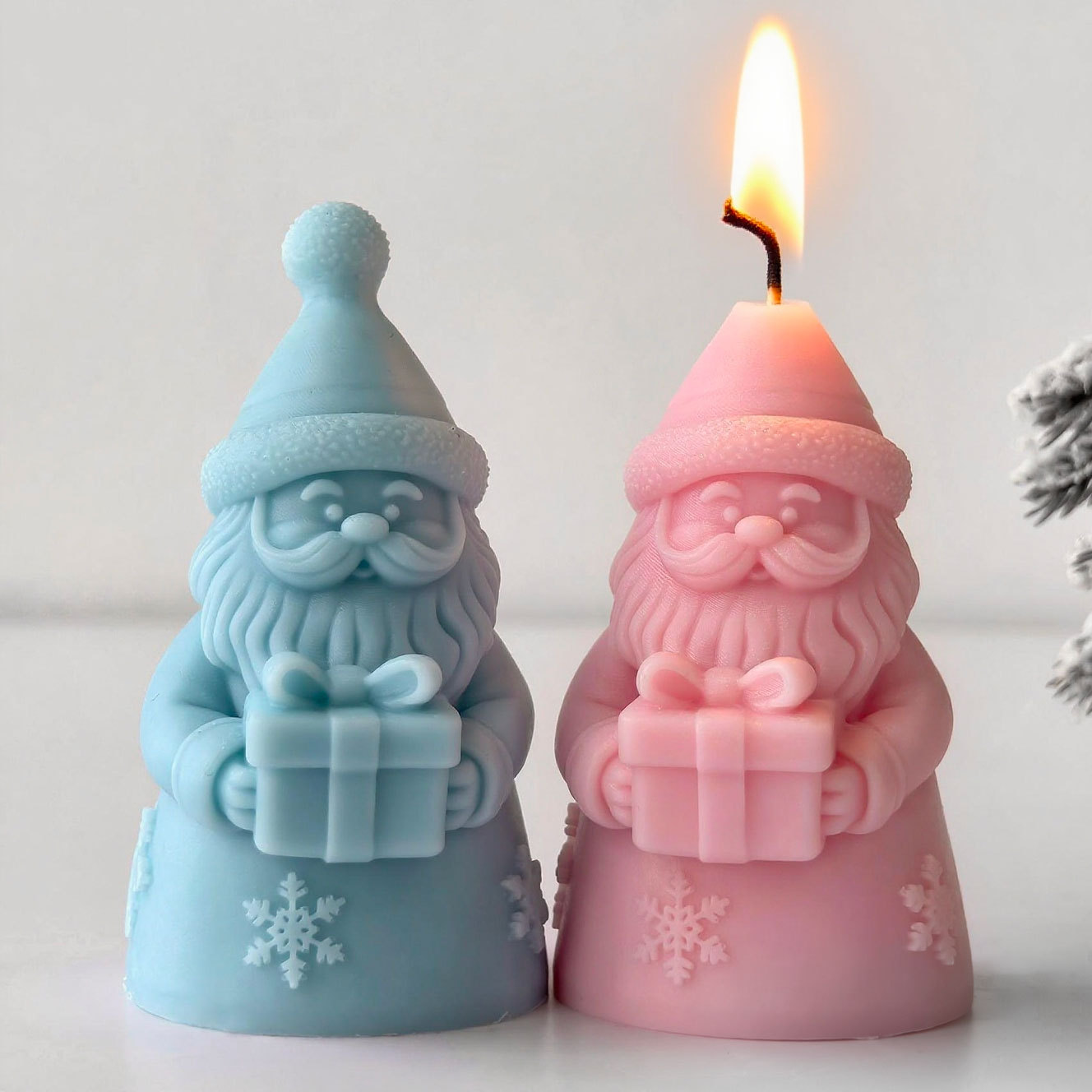 Kotak Hadiah Santa Klaus Cetak - Candle Supplies Shop ulasan dan harga