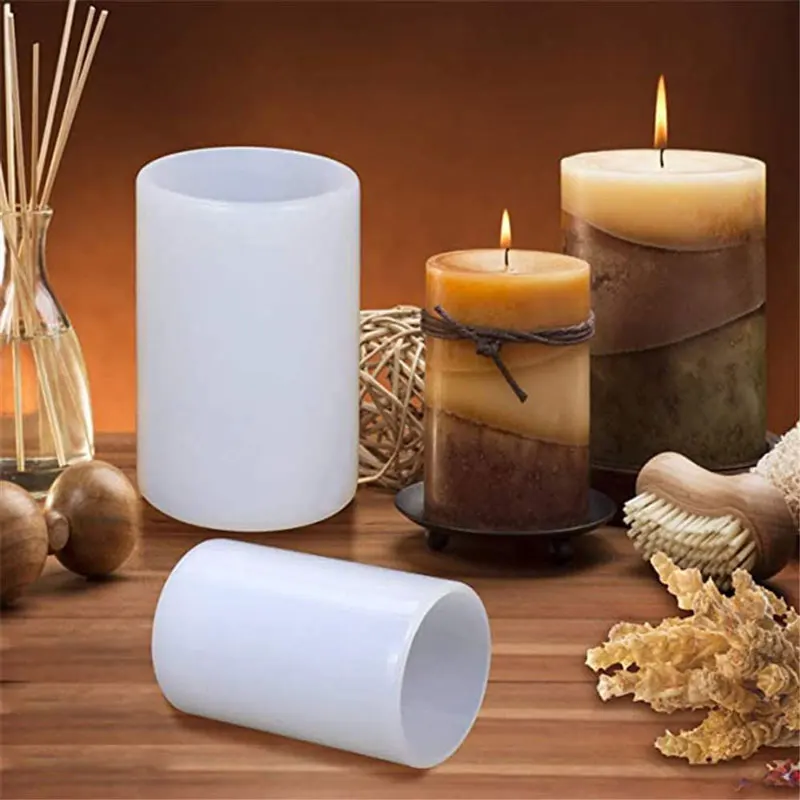 Cetakan Lilin Silikon Silinder - Candle Supplies In Bulk ulasan dan harga